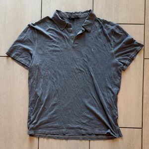 John Varvatos Light Blue/Gray Polo T-Shirt